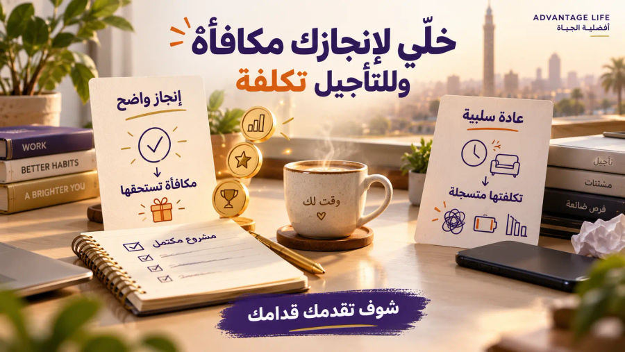 الميزة الثالثة: خلّي إنجازك مكافأة